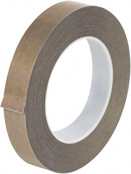 Made in USA - 36 Yd Long x 3/4" Wide, Brown Silicone PTFE Tape - 3 mil Thick - Exact Tool & Supply