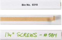 Made in USA - 1" Long x 6" Wide, Self Adhesive Back, Label Holder - Clear - Exact Tool & Supply