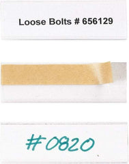 Made in USA - 1" Long x 3" Wide, Self Adhesive Back, Label Holder - Clear - Exact Tool & Supply