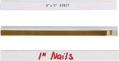 Made in USA - 1/2" Long x 6" Wide, Self Adhesive Back, Label Holder - Clear - Exact Tool & Supply