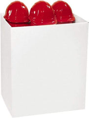 Made in USA - 30" Wide, 1 Compartment, 200#/ECT-32-B Corrugated Pamphlet & Literature Displays - White - Exact Tool & Supply