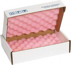 Made in USA - 12" Long x 8" Wide, Antistatic Foam Shippers - Pink & White, Standard Grade - Exact Tool & Supply