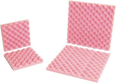 Made in USA - 24" Long x 24" Wide, Antistatic Convoluted Foam Set - Pink, Standard Grade - Exact Tool & Supply