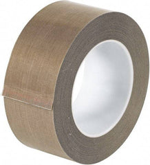 Made in USA - 18 Yd Long x 2" Wide, Brown Silicone PTFE Tape - 3 mil Thick - Exact Tool & Supply