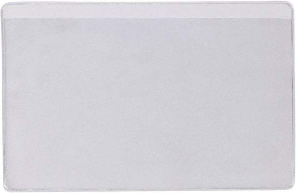 Superscan - 50 Piece Clear Press-On Vinyl Envelope - 3" High x 5" Wide - Exact Tool & Supply