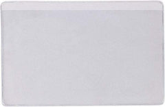 Superscan - 50 Piece Clear Press-On Vinyl Envelope - 4" High x 6" Wide - Exact Tool & Supply