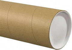 Made in USA - 5" Diam x 30" Long Round Jumbo Mailing Tubes - 1 Wall, Kraft (Color) - Exact Tool & Supply