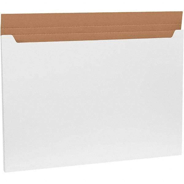 Made in USA - 26" Wide x 38" Long x 1" High Rectangle Crush Proof Mailers - 1 Wall, White - Exact Tool & Supply