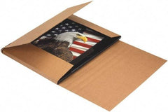 Made in USA - 30" Wide x 30" Long x 6" High Rectangle Crush Proof Mailers - 1 Wall, Kraft (Color) - Exact Tool & Supply