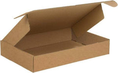 Made in USA - 12" Wide x 18" Long x 4" High Rectangle Crush Proof Mailers - 1 Wall, Kraft (Color) - Exact Tool & Supply
