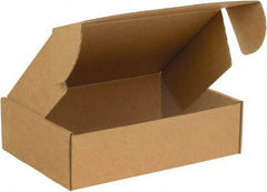 Made in USA - 12" Wide x 16" Long x 4" High Rectangle Crush Proof Mailers - 1 Wall, Kraft (Color) - Exact Tool & Supply