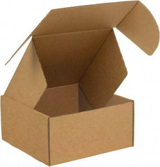 Made in USA - 10" Wide x 14" Long x 6" High Rectangle Crush Proof Mailers - 1 Wall, Kraft (Color) - Exact Tool & Supply