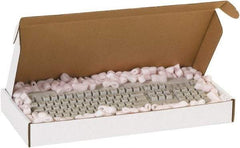 Made in USA - 14" Wide x 24" Long x 4" High Rectangle Crush Proof Mailers - 1 Wall, White - Exact Tool & Supply