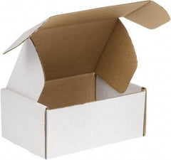 Made in USA - 12" Wide x 18" Long x 6" High Rectangle Crush Proof Mailers - 1 Wall, White - Exact Tool & Supply