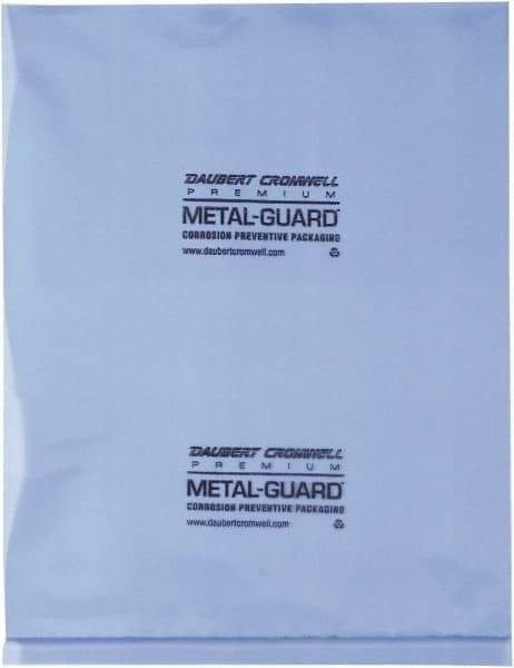 Made in USA - 9 x 12", 4 mil VCI Polybags - Blue - Exact Tool & Supply