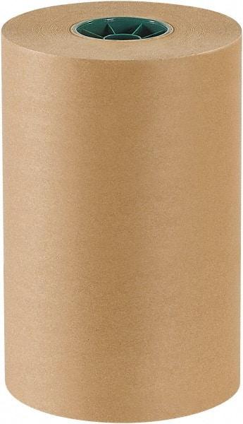 Made in USA - 600' Long x 12" Wide Roll of Kraft Paper with 10# Gloss Polyethylene - 50 Lb Paper Weight - Exact Tool & Supply