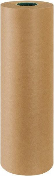 Made in USA - 600' Long x 24" Wide Roll of Kraft Paper with 10# Gloss Polyethylene - 50 Lb Paper Weight - Exact Tool & Supply