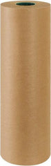 Made in USA - 600' Long x 24" Wide Roll of Kraft Paper with 10# Gloss Polyethylene - 50 Lb Paper Weight - Exact Tool & Supply