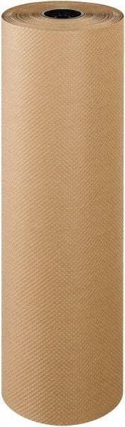 Made in USA - 300' Long x 36" Wide Roll of Indented Kraft Paper - 60 Lb Paper Weight - Exact Tool & Supply