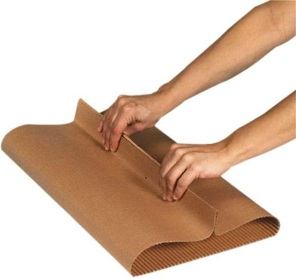 Made in USA - 50' Long x 30" Wide Roll of Singleface Corrugated - Exact Tool & Supply