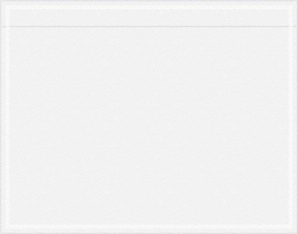 Value Collection - 1,000 Piece, 7" Long x 5-1/2" Wide, Packing List Envelope - Unprinted, Clear - Exact Tool & Supply