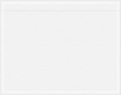 Value Collection - 1,000 Piece, 7" Long x 5-1/2" Wide, Packing List Envelope - Unprinted, Clear - Exact Tool & Supply