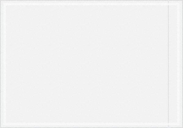 Value Collection - 1,000 Piece, 7" Long x 10" Wide, Packing List Envelope - Unprinted, Clear - Exact Tool & Supply