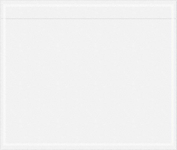 Value Collection - 1,000 Piece, 6-1/2" Long x 5-1/2" Wide, Packing List Envelope - Unprinted, Clear - Exact Tool & Supply