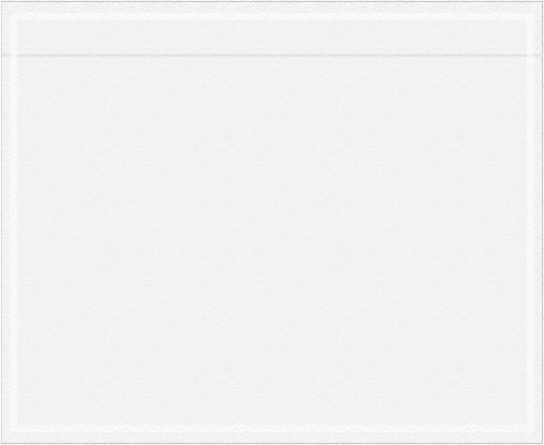Value Collection - 1,000 Piece, 5-1/2" Long x 4-1/2" Wide, Packing List Envelope - Unprinted, Clear - Exact Tool & Supply