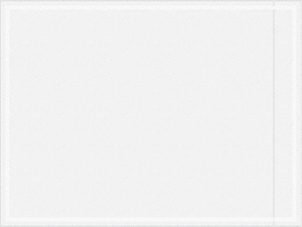 Value Collection - 1,000 Piece, 4-1/2" Long x 6" Wide, Packing List Envelope - Unprinted, Clear - Exact Tool & Supply