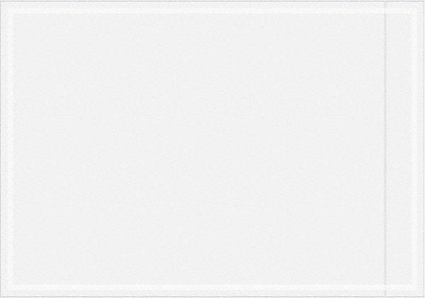 Value Collection - 1,000 Piece, 3-1/2" Long x 5" Wide, Packing List Envelope - Unprinted, Clear - Exact Tool & Supply