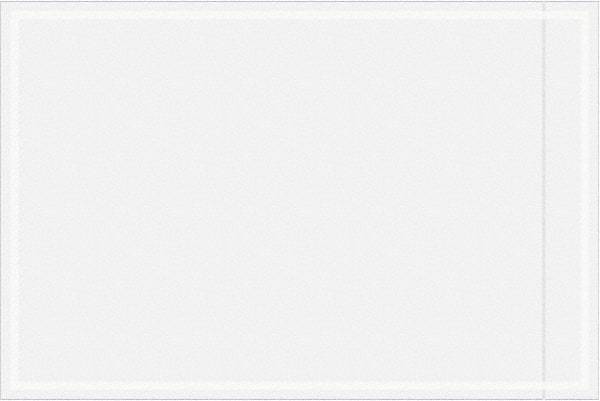 Value Collection - 1,000 Piece, 3" Long x 4-1/2" Wide, Packing List Envelope - Unprinted, Clear - Exact Tool & Supply