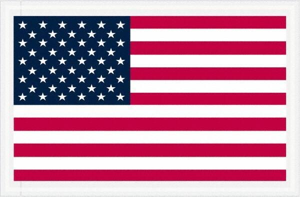 Value Collection - 1,000 Piece, 5-1/4" Long x 8" Wide, Packing List Envelope - Packing List Enclosed, Red, White & Blue - Exact Tool & Supply