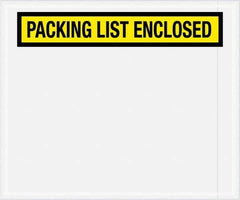Value Collection - 500 Piece, 10" Long x 12" Wide, Packing List Envelope - Packing List Enclosed, Yellow - Exact Tool & Supply