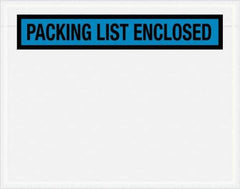 Value Collection - 1,000 Piece, 7" Long x 5-1/2" Wide, Packing List Envelope - Packing List Enclosed, Blue - Exact Tool & Supply