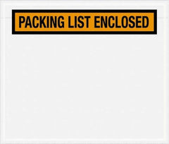 Value Collection - 1,000 Piece, 6-1/2" Long x 5" Wide, Packing List Envelope - Packing List Enclosed, Orange - Exact Tool & Supply