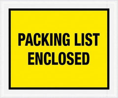 Value Collection - 500 Piece, 10" Long x 12" Wide, Packing List Envelope - Packing List Enclosed, Yellow - Exact Tool & Supply