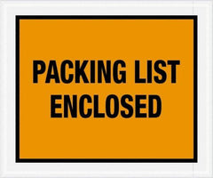 Value Collection - 500 Piece, 10" Long x 12" Wide, Packing List Envelope - Packing List Enclosed, Orange - Exact Tool & Supply