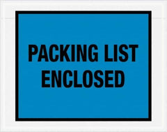 Value Collection - 1,000 Piece, 7" Long x 5-1/2" Wide, Packing List Envelope - Packing List Enclosed, Blue - Exact Tool & Supply