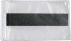 Superscan - 50 Piece Clear Magnetic Vinyl Envelope - 2" High x 3-1/2" Wide - Exact Tool & Supply