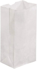 Made in USA - Kraft Grocery Bag - 3-1/2 x 2-3/8 x 6-7/8, White - Exact Tool & Supply