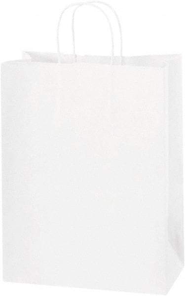 Made in USA - Kraft Grocery Bag - 10 x 5 x 13, White - Exact Tool & Supply