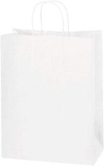 Made in USA - Kraft Grocery Bag - 10 x 5 x 13, White - Exact Tool & Supply