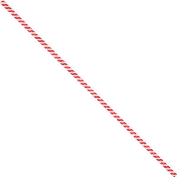 Made in USA - 6" Long, Bag Tie - Red/White - Exact Tool & Supply