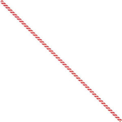 Made in USA - 6" Long, Bag Tie - Red/White - Exact Tool & Supply