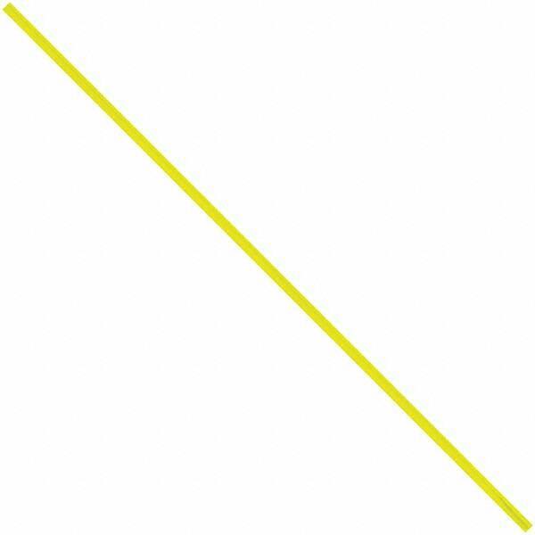 Made in USA - 6" Long, Bag Tie - Yellow - Exact Tool & Supply