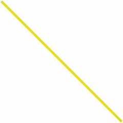 Made in USA - 6" Long, Bag Tie - Yellow - Exact Tool & Supply