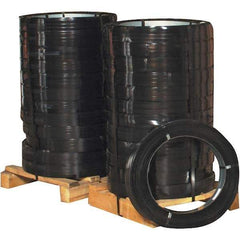 Made in USA - 760' Long x 1-1/4" Wide, Ribbon Wound Coil Steel Strapping - 5,500 Lb Capacity, 0.031" Thick - Exact Tool & Supply
