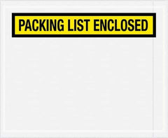 Value Collection - 1,000 Piece, 4-1/2" Long x 5-1/2" Wide, Packing List Envelope - Packing List Enclosed, Yellow - Exact Tool & Supply