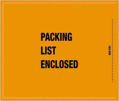 Value Collection - 1,000 Piece, 8-1/2" Long x 10" Wide, Packing List Envelope - Packing List Enclosed, Orange - Exact Tool & Supply